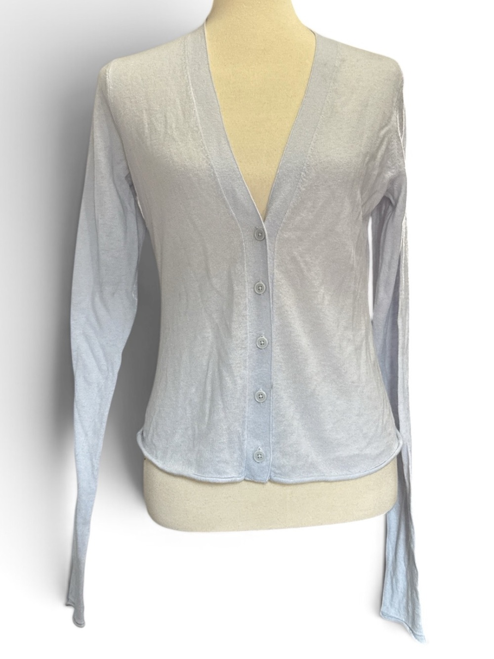 SKIMS Sheer Cashmere Cardigan Pearl #701